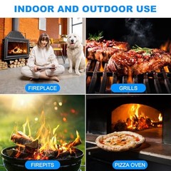 100 Counts Fire Starter, for Campfires, Fireplace, BBQ, Fire Pit, Pizza Oven,