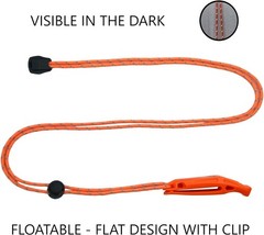 Emergency Whistles with Lanyard Safety Whistle Survival Shrill Loud Orange