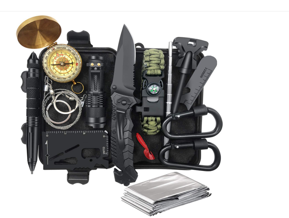 New Outdoor Emergency Survival Gear and Equipment 14 in 1 Tactical Survival Tool
