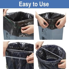 Trash Can Rubber Bands, Fit 2.3-4.7 ft Perimeter, Black, Blue,Olive green