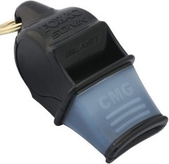 High-Performance Sonik Blast Whistle – 120dB, Moisture-Resistant, Black