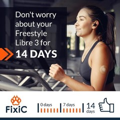 Freestyle Adhesive Patches for Libre 3 & Plus – No Glue in Center, 25 Count