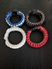 Paracord 550 Braclets – Variety Bundle 8 Different Braclets