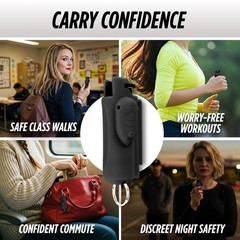 Accufire Pepper Spray with laser sight | Belt clip and Keychain ready