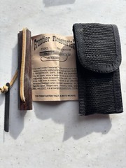 Frontier Firestarter Magnesium Flint Waterproof Durable Kit with Case or Pouch