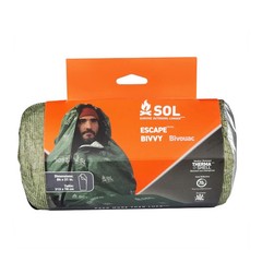 SOL SURVIVE OUTDOORS LONGER GREEN ESCAPE BIVVY BIVOUAC WITH HOOD – BRAND NEW