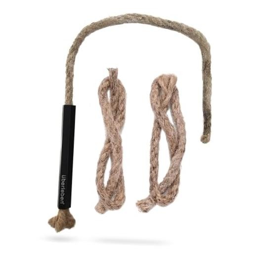 Ü | Tindår Tinder Fire Starter Kit – 3 Paraffin-Wax Hemp Wicks & Aluminum