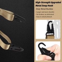 Point Paracord Sling with Metal Hook, 1.18″ Wide Traditional Paracord Webbing…