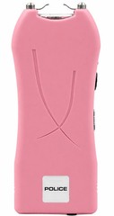 POLICE Stun Gun 398 Max Volt Mini Rechargeable LED Flashlight Pink