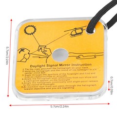 Outdoor Survival Reflector Mirror Outdoor Survival Acrylic Reflector Signal Mirr