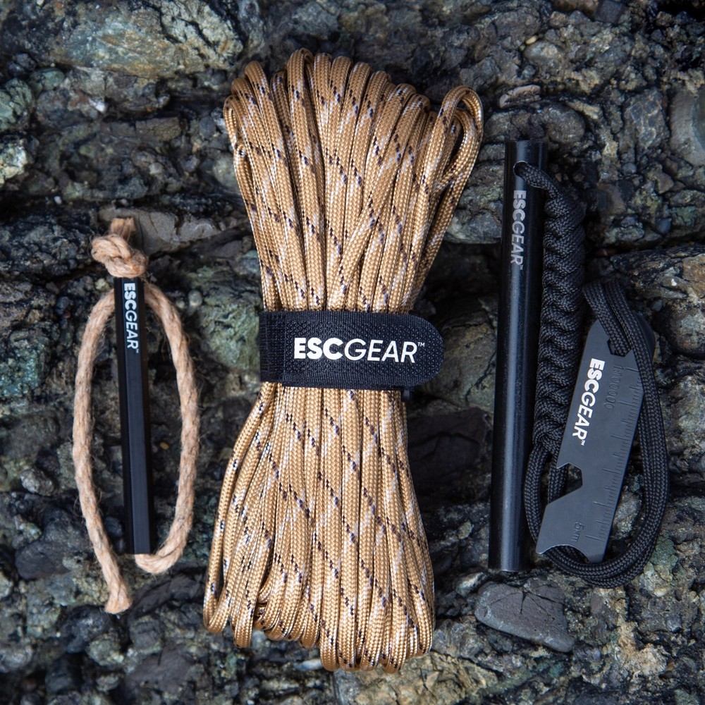3-Piece Adventure Fire Starter Set (Camping, Bushcraft, Survival, Disaster Prep)