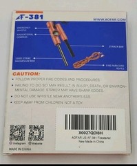 Fire Starter AF-381 Fire Steel 5-in-1 for Camping Hiking Hunting Backpacking