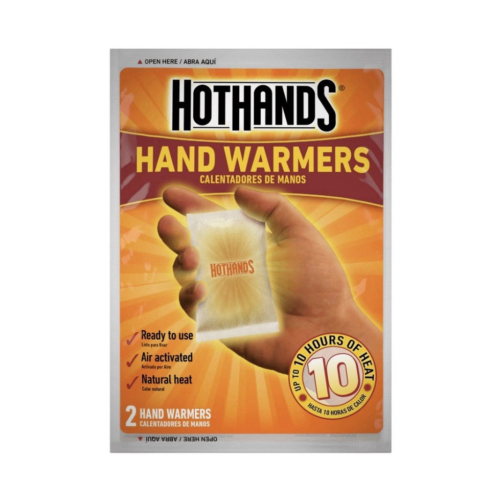 HotHands Disposable Hand Warmers 2 Pack Air Activated Natural Heat 10 Hours
