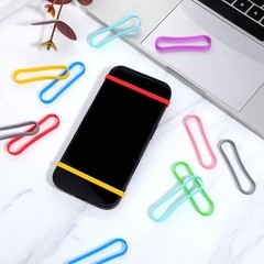 Silicone Wide Rubber Bands 3 Inch, 33Pieces Elastic Wrapping 11 colors