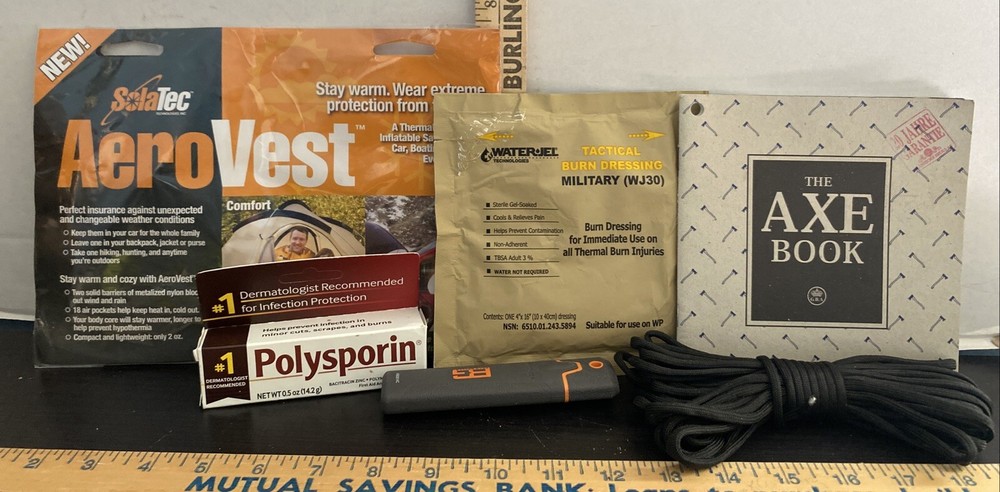 Survival Gear- Gerber Bear Grylls Tool, Solatec Aero Weather Vest And More