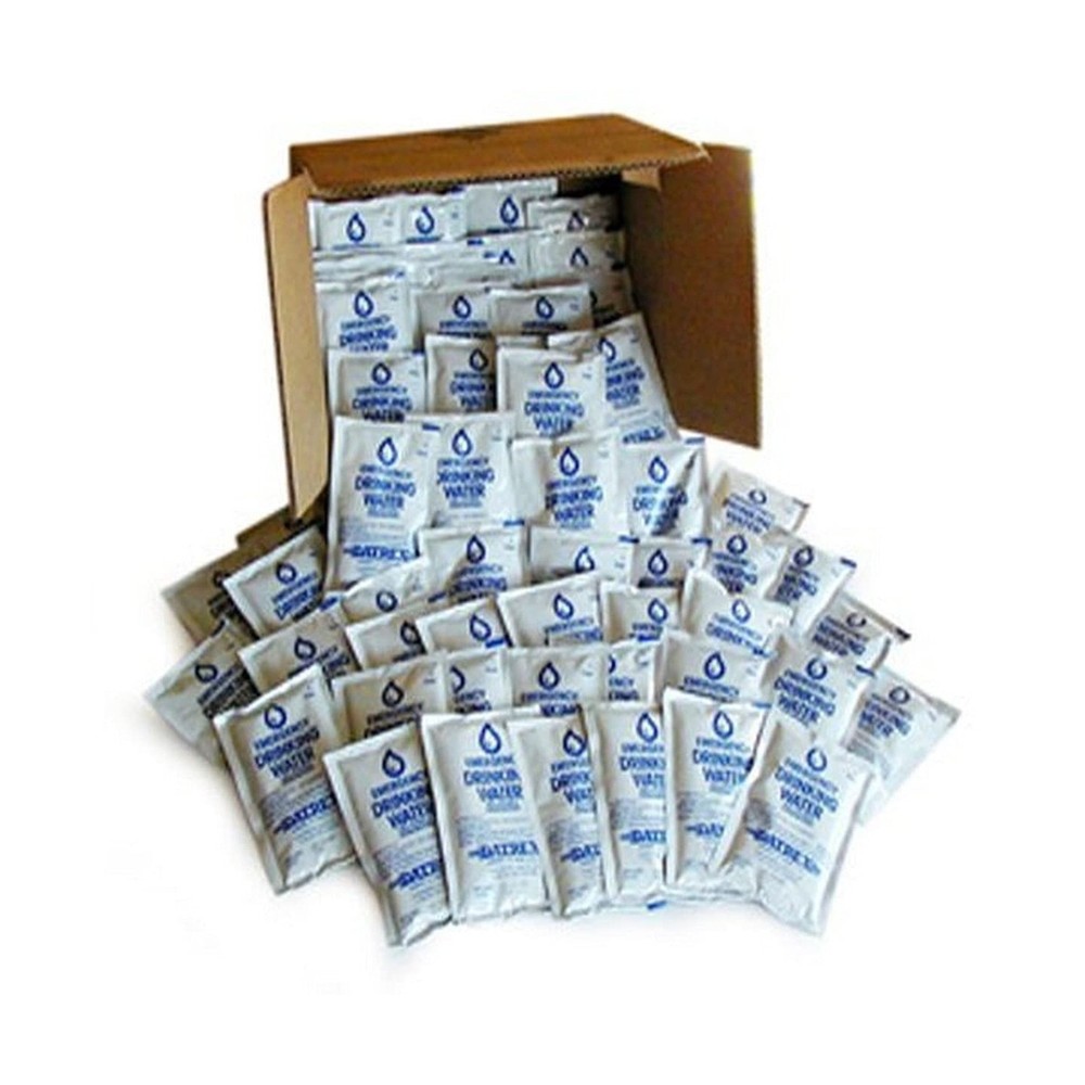 Emergency Water Pouch for Disaster or Survival, 125 ml Each