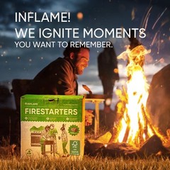Multi-Purpose Natural Wood Fire Starters – 130 Count for Indoor and Outdoor Use