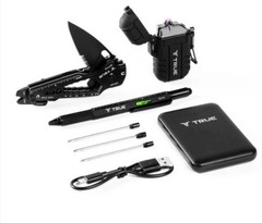 TRUE EDC Essentials Kit SmartKnife+ 5000mAh Power Bank Plasma Lighter Scrybe Pen