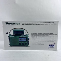 Green Kaito KA500 Voyager Solar Crank Battery Survival Radio AM FM Shortwave New
