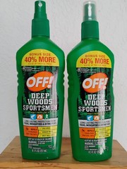 2 Pack – OFF Sportsmen Insect Repellent 3 Deep Woods 8.5 oz Pump Spray Mosquitos