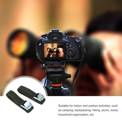 2Pcs Hunting Camera Strap Black for Securing Field Cameras in Outdoor Conditions