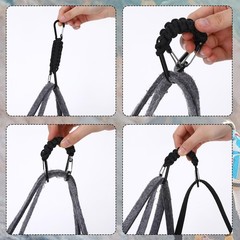 6PCS Paracord Keychain with Carabiner, D-Ring Backpack Accessories for Campin…