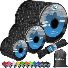 750Ib Reflective Paracord Rope 11 Strand Parachute 4MM Spool