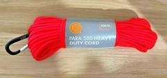 Ultimate Survival Technologies Paracord 100′ 550lb Test 100% Nylon Orange – New
