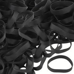 Tactical Rubber Bands Size #84, 50 Pcs Black Thick 3 1/2» x 1/2»,