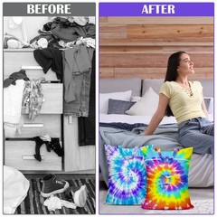 2 Pcs Large Travel Laundry Bag Waterproof With Handle – Large, Tie Dye