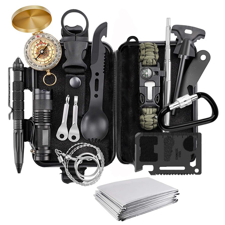 Tactical Survival Gear Set Outdoor Travel Emergency Survival Tools Kit