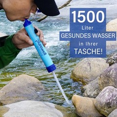 Outdoor Water Filter – 0.01μm Ultra Fine Filter Removes 99.99% Bacteria & Sch…