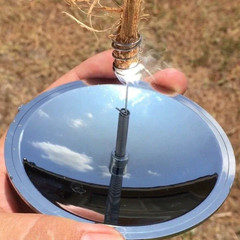 1pc Outdoor Solar Lighter Fire Starter Waterproof Windproof Camping Tool – NEW