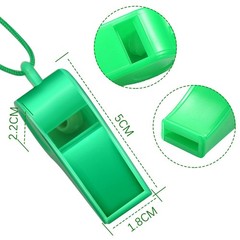 Whistle,4 Pack Plastic Whistles Emergency Whistles Sports Whistles with Lanyard