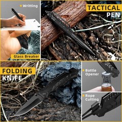 Gifts for Men Dad Husband – Fathers Day, Anniversary survival kit, black