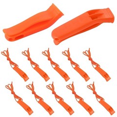 10 Pcs Safety Whistles with Lanyard – Emergency Plastic Whistles