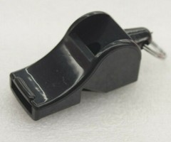 Safety Signal Whistle – Plastic No-Ball Works Wet Water Outdoor BLACK NEW R617