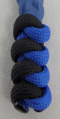 Paracord ~ Blue & Black ~ Zipper Pull/Knife Lanyards/Key Fob/Tool Keeper ~ 9