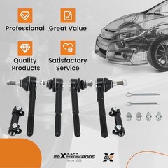 6Pcs Front Inner Outer Tie Rod Kit for Chevy Tahoe RWD 1995-2000 Express 1500