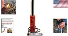 Compact Magnesium and Ferrocerium Fire Starter – Perfect for Camping & Hiking