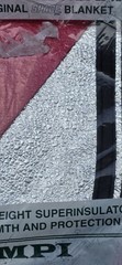 Vtg All-Weather Waterproof Outdoor Survival Blanket – Red/Silver.