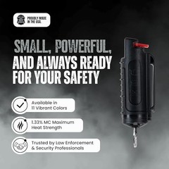 Keychain Pepper Spray Self Defense Belt Clip Holder- Tactical Safety Key