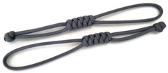 Paracord Lanyard/Keychain 550 (Charcoal) Nordic Runes – 3 Variations (2 Pack)