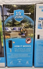 3x THERMACELL Patio Scent Free Mosquito Protection Repeller 15ft Zone Graphite