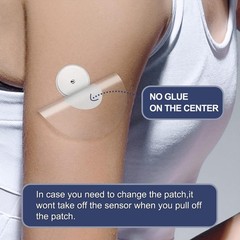 100Pcs Libre 2 Plus Sensor Covers Waterproof Freestyle Clear Adhesive Patches