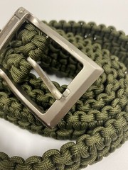 NEW Stone River Gear 500 Lb. Survival Paracord Belt Green X-Large Waist 44″-48″