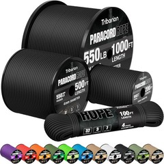 Paracord Rope 550 lb – 100ft 5/32″ Parachute Cord 4MM 7-Strand para Cord – Heavy
