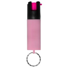 Police Magnum Mini Pepper Spray Self Defense- 1 Pack .50 oz Key Ring PINK Sleeve