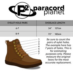 Paracord Planet 550 Paracord Boot Laces Heavy Duty Laces Work Boots And