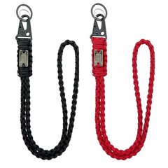 Heavy Duty Paracord Lanyard Keychain, Tactical Braided Necklace for Badges, O…